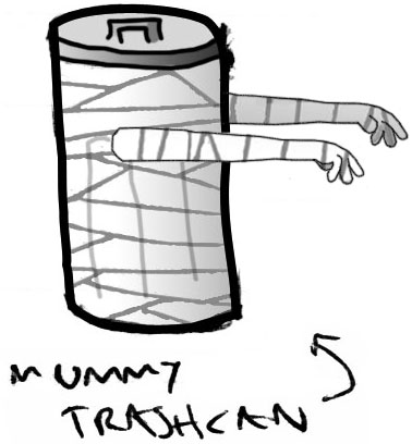 Mummy Trashcan