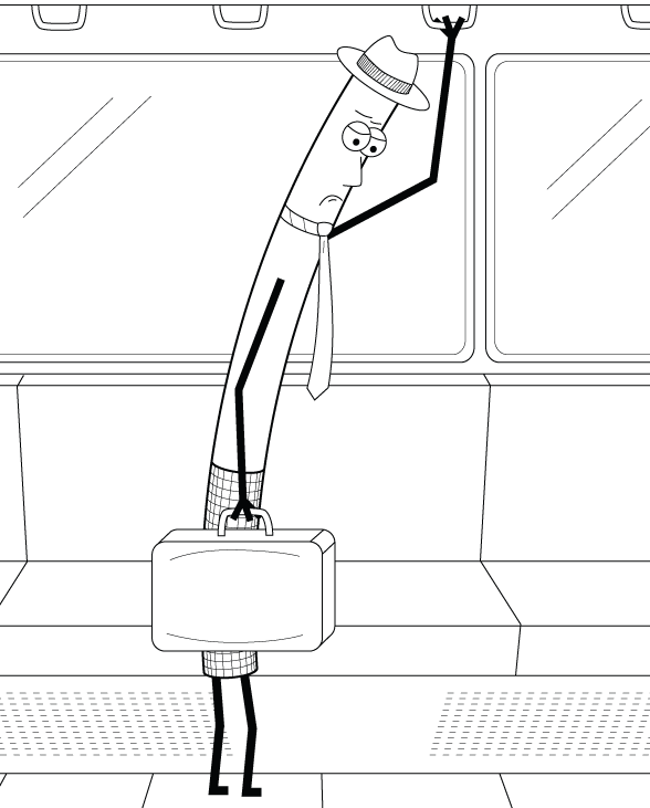 sad cigarette on his morning commute to his shitty job